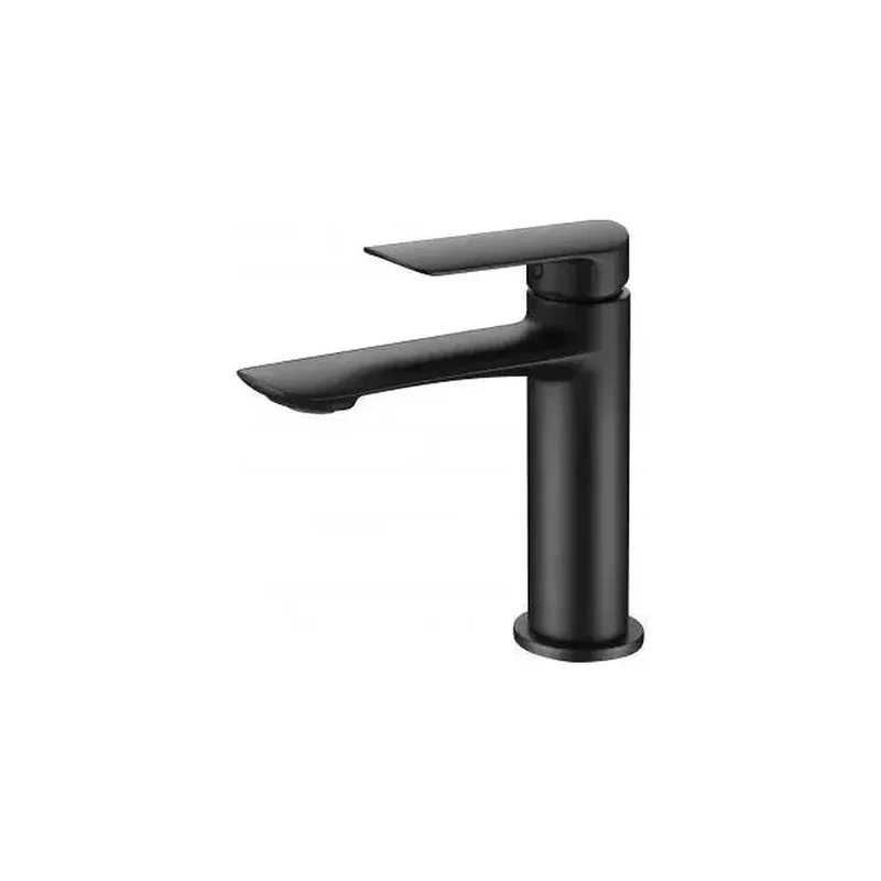 Grifo monomando para lavabo negro mate equipado con un cartucho cerámico de 35 mm Ural de Imex