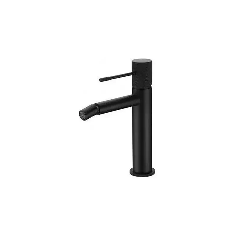 Grifo monomando megro mate para bidé fabricado en latón con un cartucho cerámico de 35 mm Line de Imex