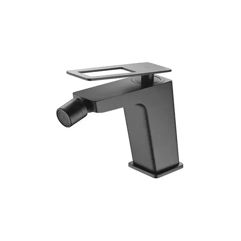 Grifo monomando para bidé fabricado en latón negro mate con un caño recto Suecia de Imex