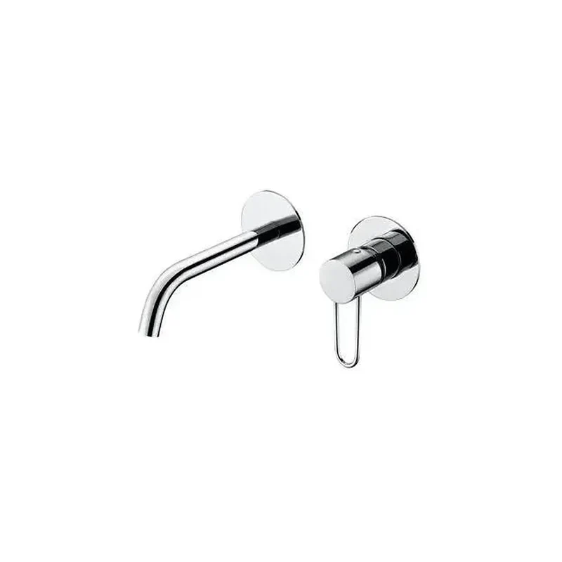 Grifo empotrado para lavabo o bañera con un diseño monomando de acabado cromado Milos de Imex