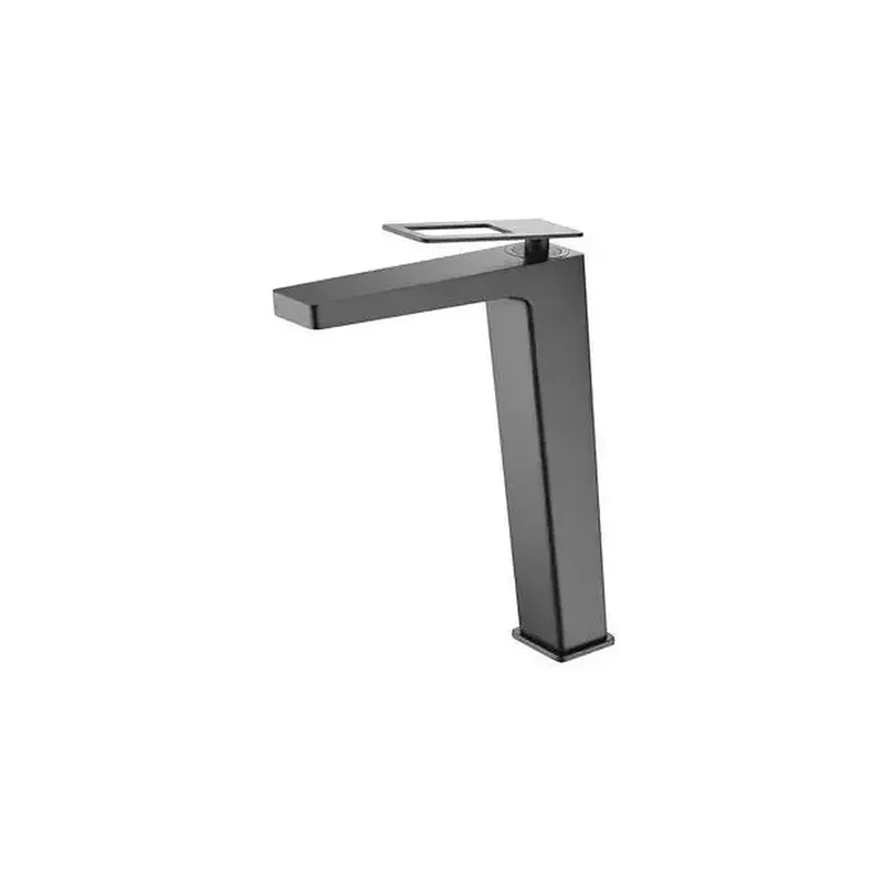 Grifo para lavabo con un diseño monomando de caño alto y un acabado negro mate Suecia de Imex