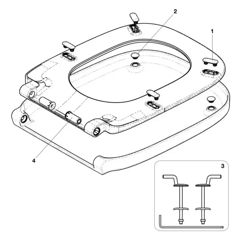 Roca Debba – Inodoro Suspendido con Tapa, Salida Horizontal, Blanco