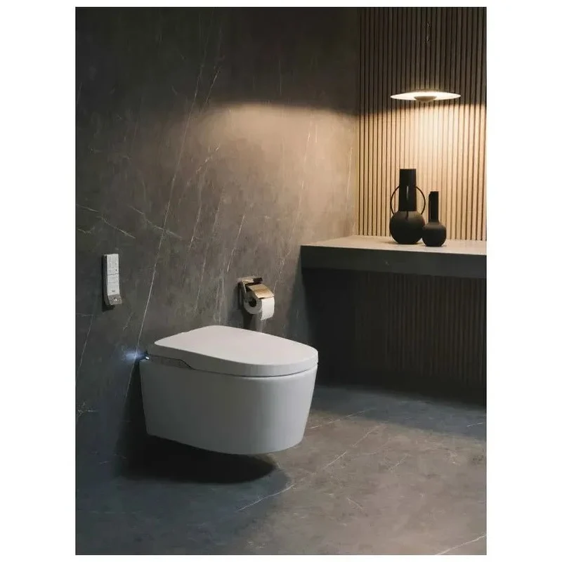 Roca In Wash A803104001 – Inodoro Suspendido con Tapa, Salida Horizontal, Blanco
