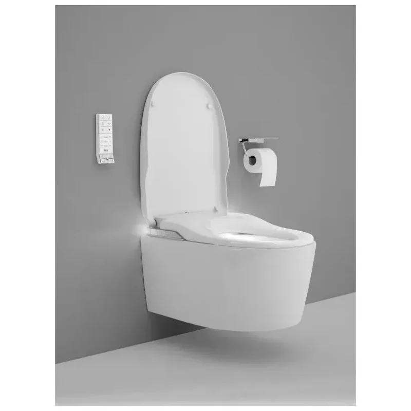 Roca In Wash A803104001 – Inodoro Suspendido con Tapa, Salida Horizontal, Blanco