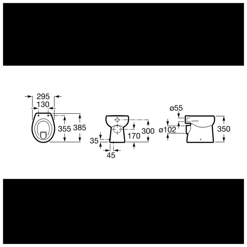 Roca Baby – Inodoro de Suelo con Cisterna Empotrada, Salida Horizontal, Blanco