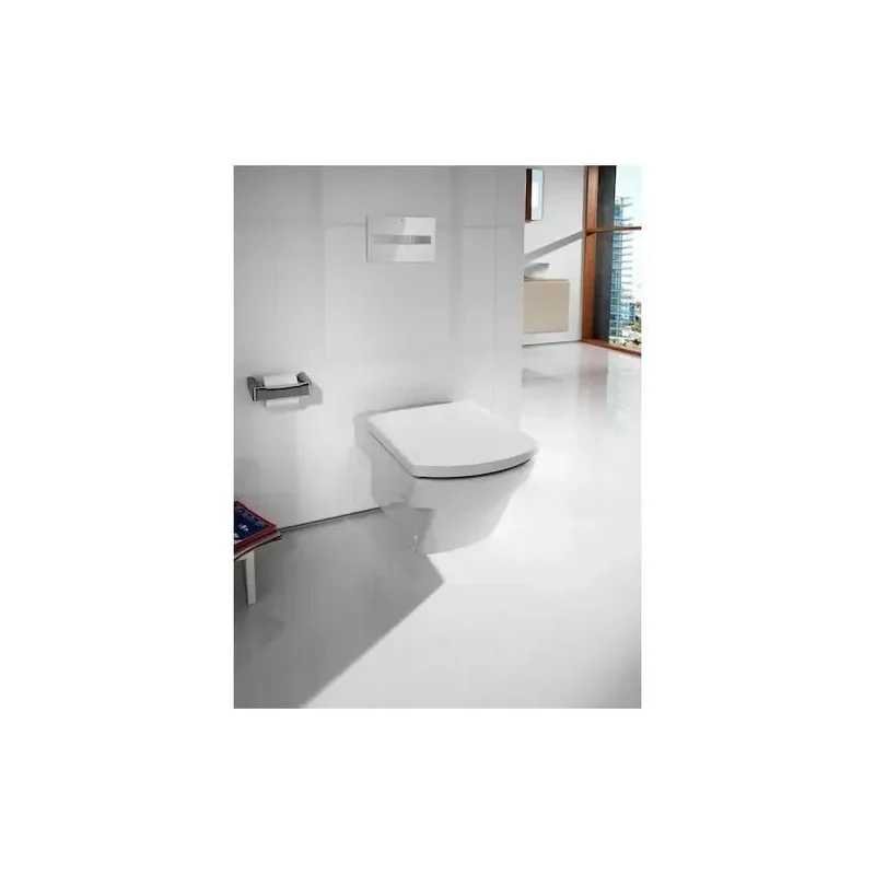 Roca Hall – Inodoro de Suelo con Cisterna Empotrada, Salida Horizontal, Blanco