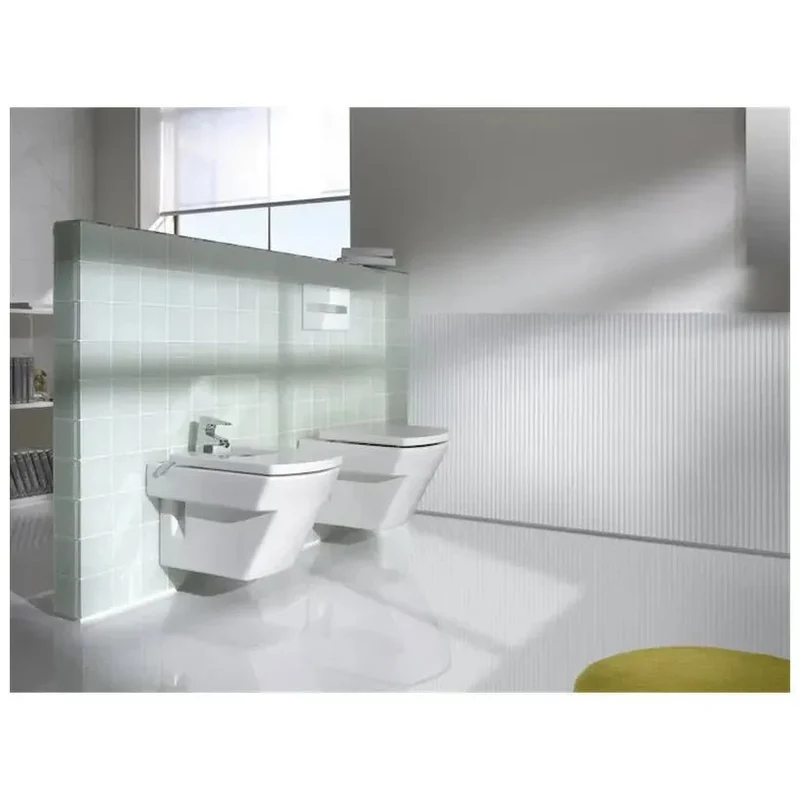 Roca Hall – Inodoro de Suelo con Cisterna Empotrada, Salida Horizontal, Blanco