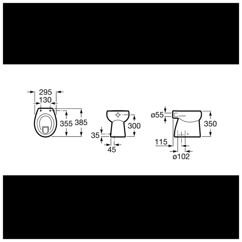 Roca Baby – Inodoro de Suelo con Cisterna Empotrada, Salida Vertical, Blanco
