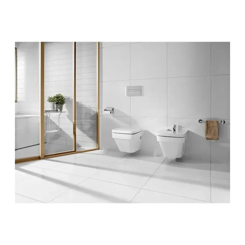 Roca Dama – Inodoro de Suelo con Cisterna Empotrada, Salida Horizontal, Blanco