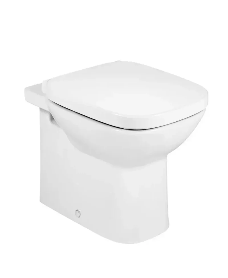 Roca Debba – Inodoro con Tanque Alto (Cisterna no Incluida), Salida Dual, Blanco
