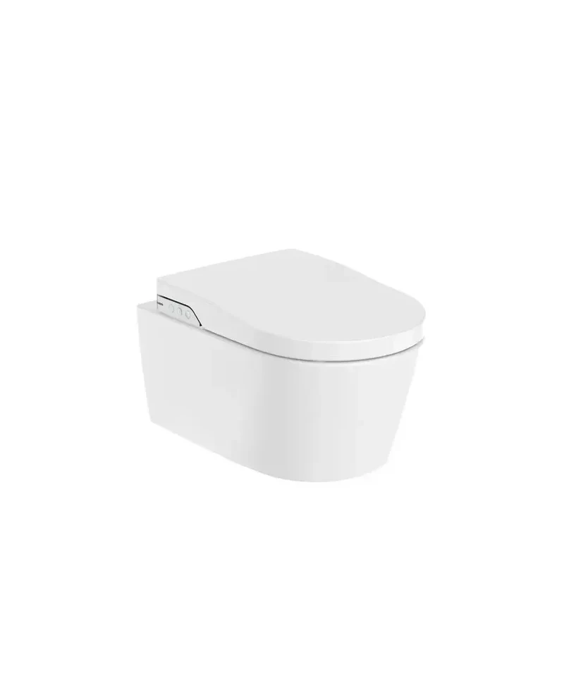 Roca In Wash A803094001 – Inodoro Suspendido con Tapa, Salida Horizontal, Blanco