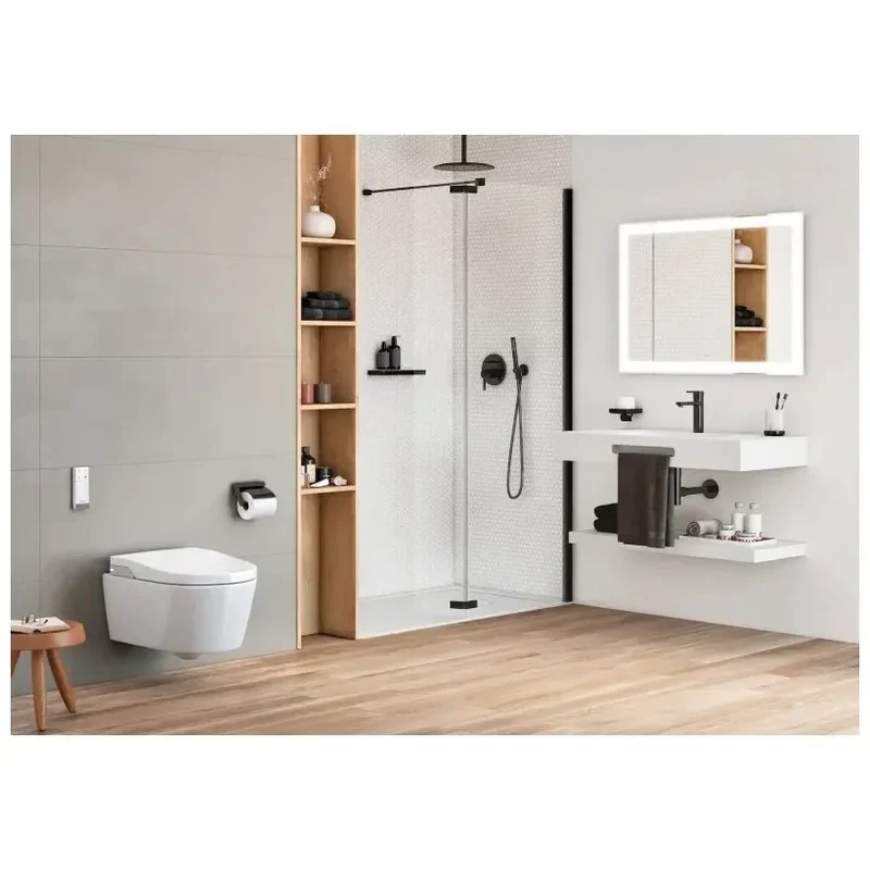 Roca In Wash A803094001 – Inodoro Suspendido con Tapa, Salida Horizontal, Blanco