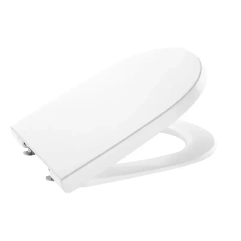 Roca The Gap Round – Inodoro Suspendido con Tapa, Salida Horizontal, Blanco