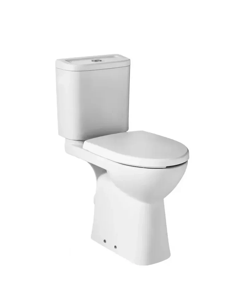 Roca Access – Inodoro de Pie Completo, Salida Vertical, Blanco