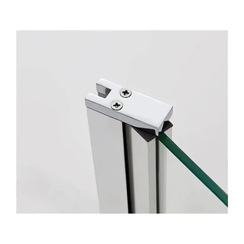 Mampara Frontal de Ducha Open Black GME 6mm Abatible y Fijo a Medida