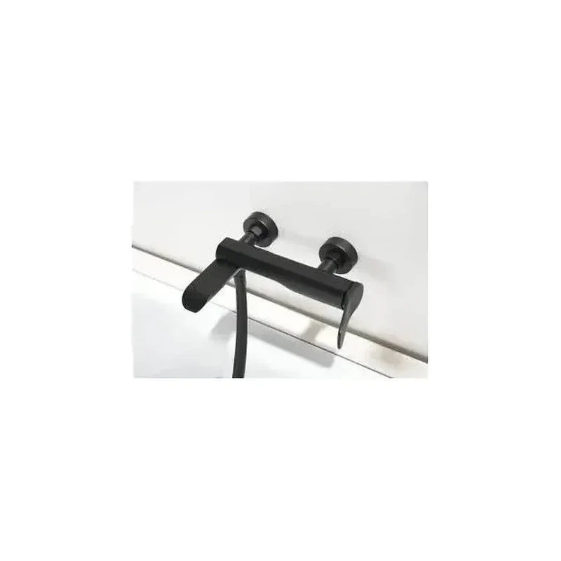 Grifería monomando para bañera y ducha hecha de latón con acabado negro mate Dinamarca de Imex