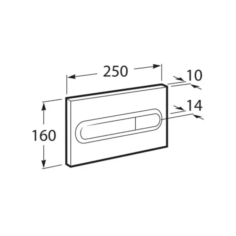 Roca Round Basic – Pack de Inodoro Suspendido con Bastidor y Placa, Salida Horizontal, Blanco
