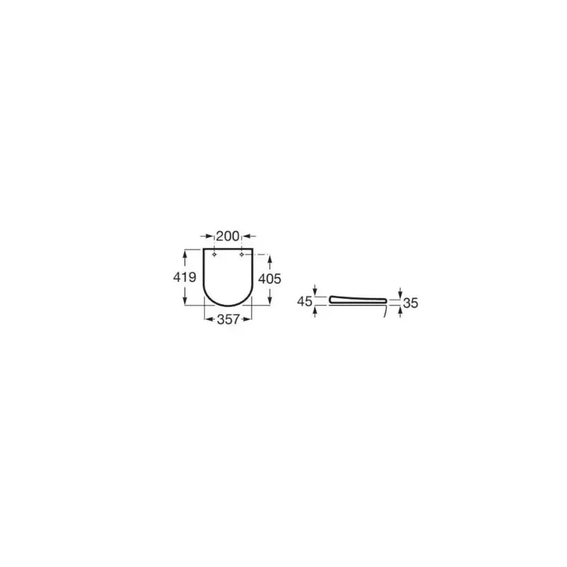 Roca The Gap Round – Pack de Inodoro Suspendido con Cisterna Empotrada, Salida Horizontal, Blanco