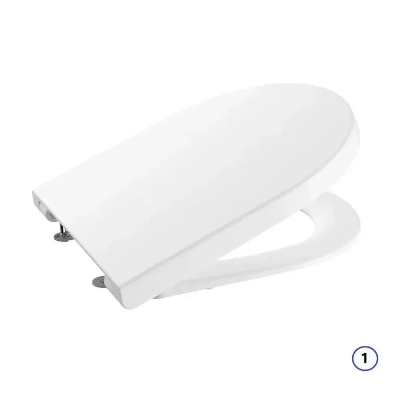 Roca The Gap Round – Inodoro Suspendido con Tapa, Salida Horizontal, Blanco
