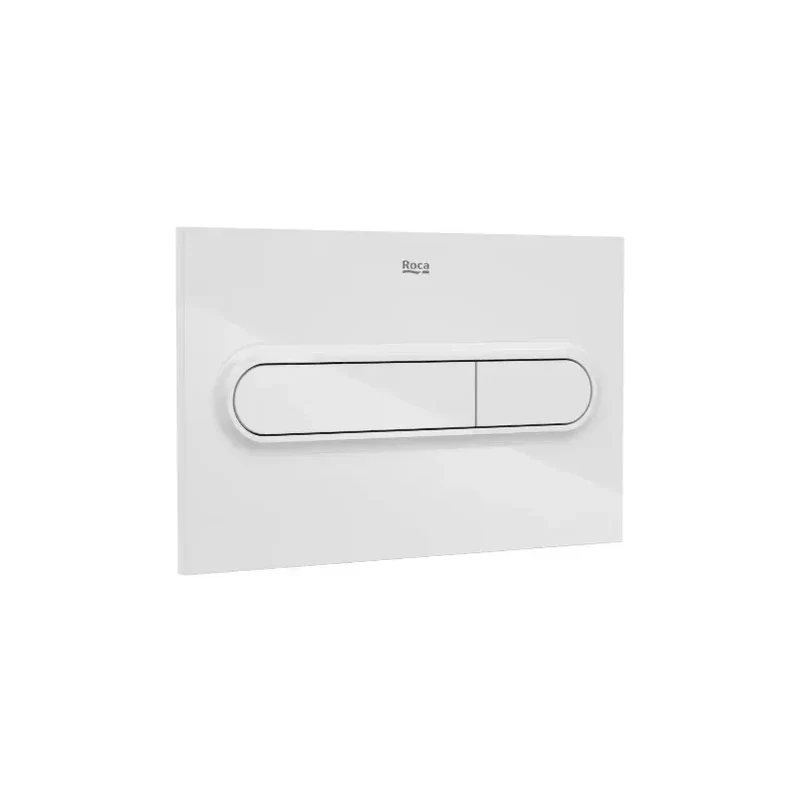 Roca Square – Pack de Inodoro de Suelo con Bastidor y Placa, Salida Dual, Blanco