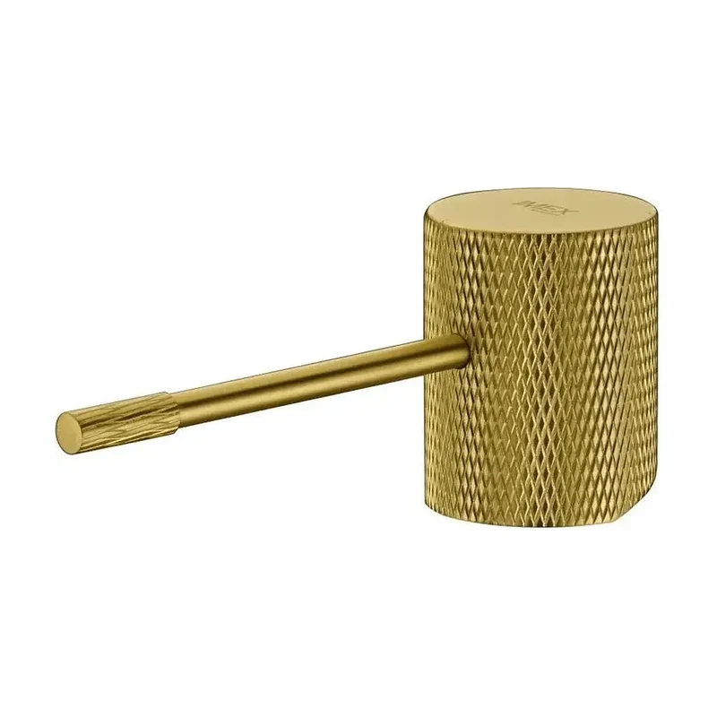 Grifo monomando moderno para lavabo en acabado oro cepillado de Imex