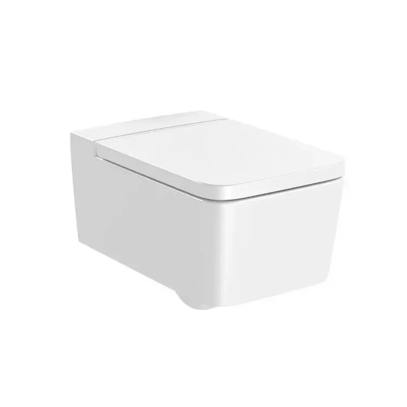 Roca Square – Pack de Inodoro Suspendido con Bastidor y Placa, Salida Horizontal, Blanco