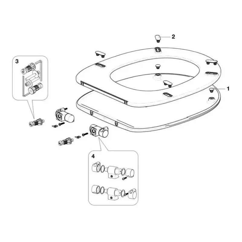 Roca Carmen – Pack de Inodoro de Suelo con Bastidor y Placa, Salida Dual, Blanco