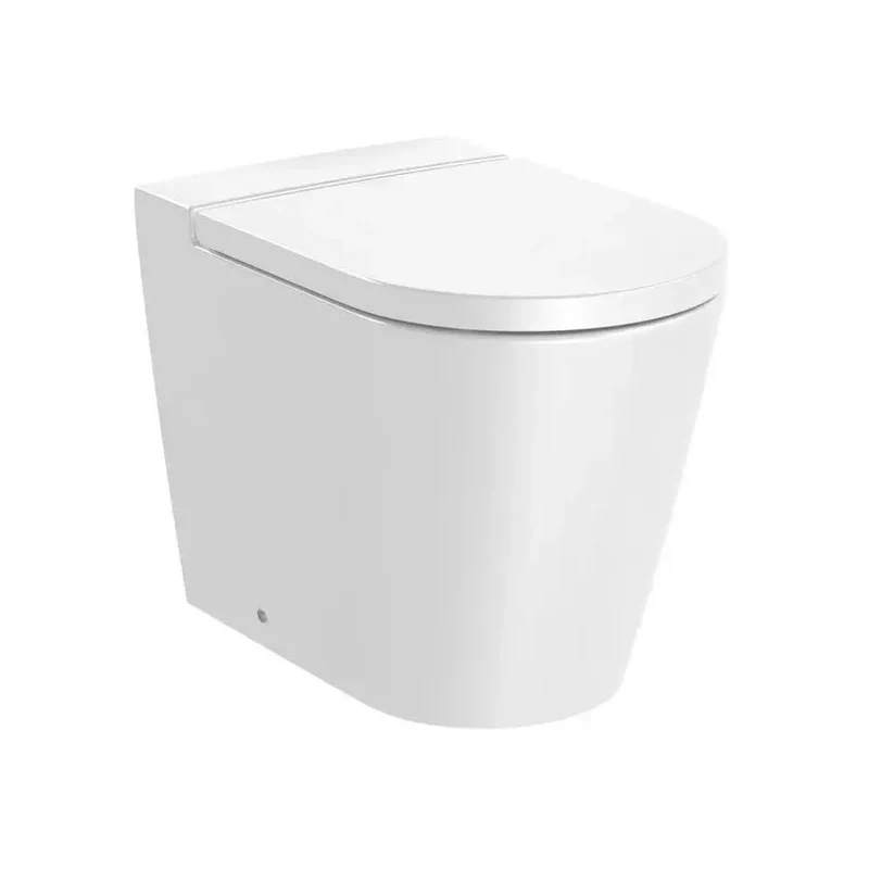 Roca Inspira Round – Pack de Inodoro de Suelo con Bastidor y Placa, Salida Dual, Blanco
