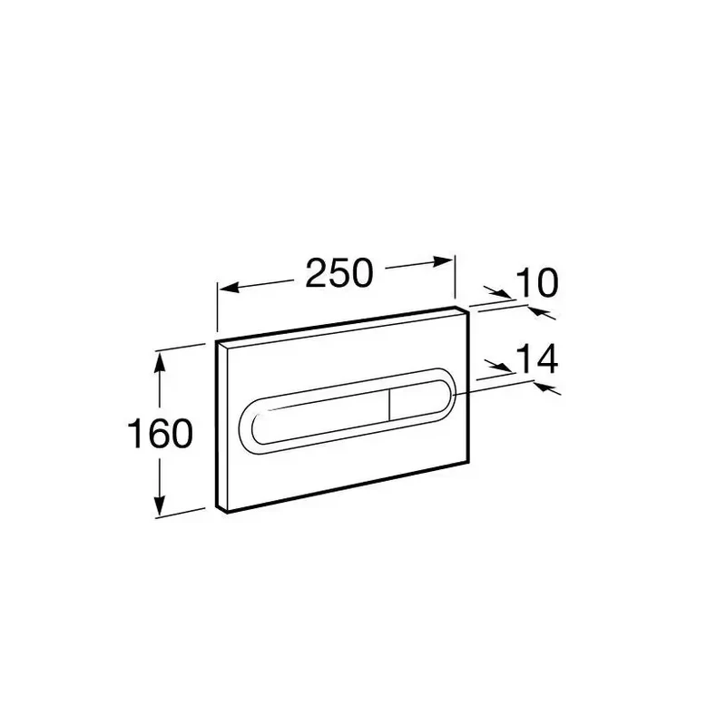 Roca Dama Basic – Pack de Inodoro Suspendido con Bastidor y Placa, Salida Horizontal, Blanco