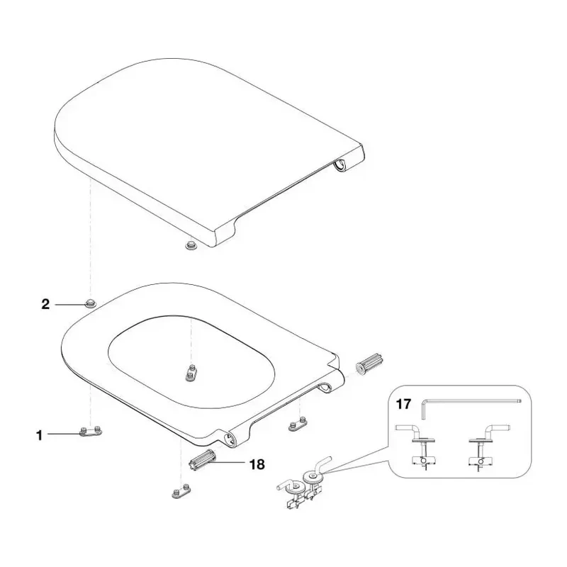 Roca The Gap Duplo – Pack de Inodoro Suspendido con Bastidor y Placa, Salida Horizontal, Blanco