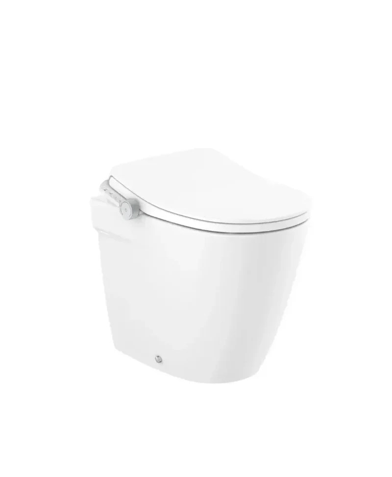 Roca Ona A803153S01 – Inodoro de Suelo con Cisterna Empotrada, Salida Dual, Blanco