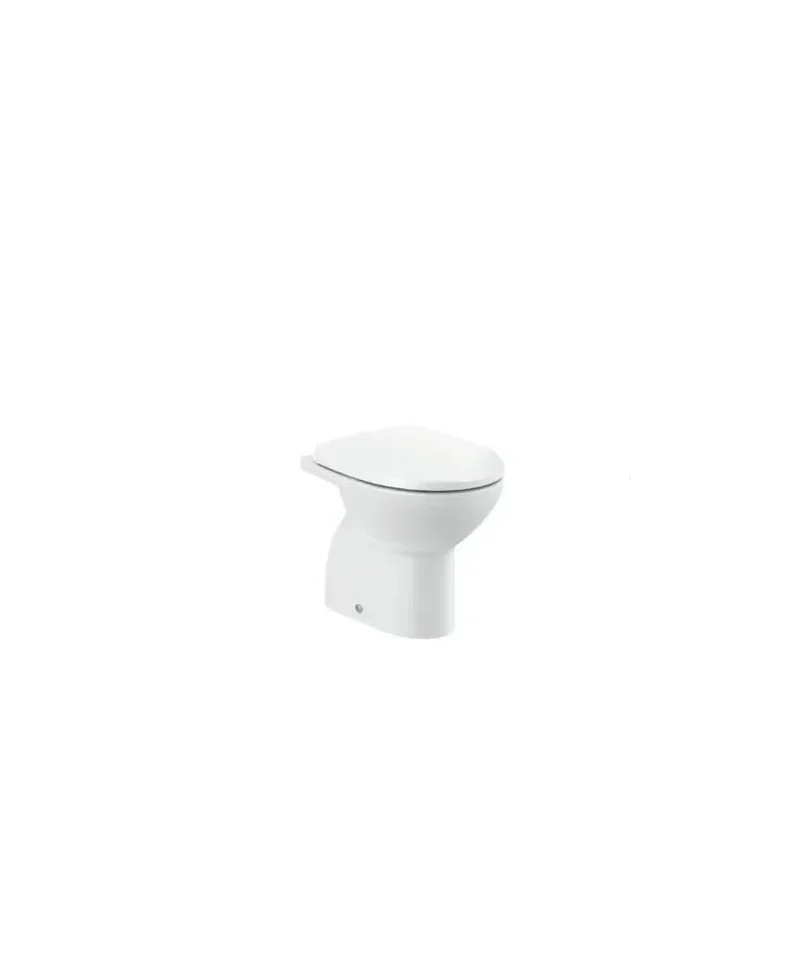 Taza de tanque alto o empotrable Rimless con salida vertical y descarga dual en color blanco Victoria Roca