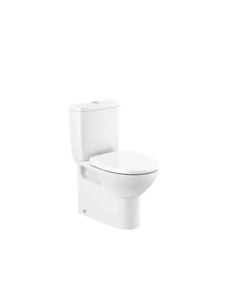 Roca Victoria – Inodoro de Pie Completo, Adosado a la Pared, Salida Dual, Blanco