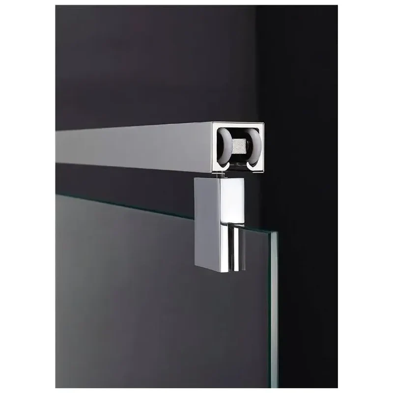 Mampara Angular FUTURA GME 4 Hojas 2 Correderas Vidrio Templado 6mm A Medida