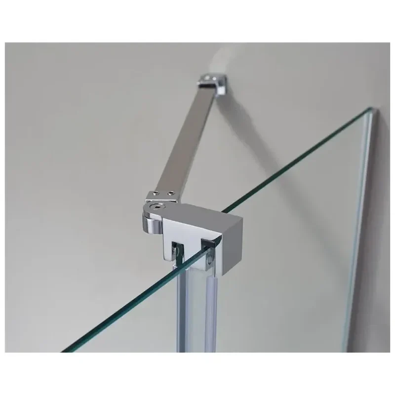 Mampara de Ducha Frontal VITRO SPAZIO GME 4 Hojas 2 Correderas 2 Fijas, Vidrio Templado 6mm, A Medida 130-208cm, Reversible, EnduroShield