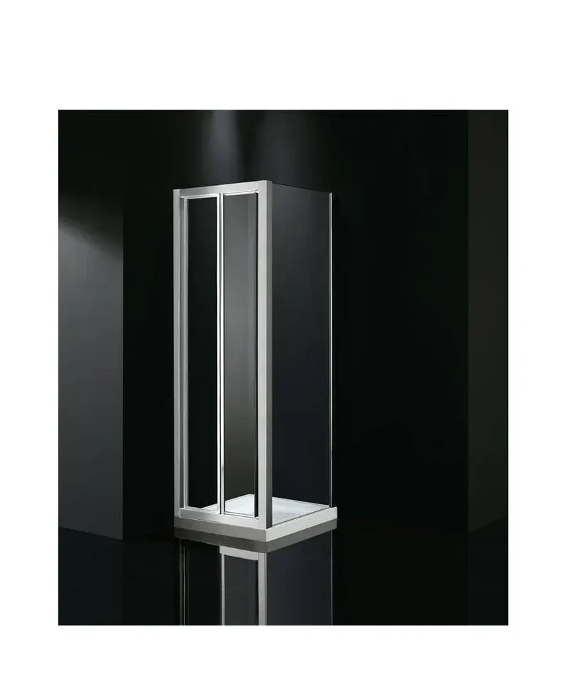 Mampara Angular AKORD GME 3 Hojas Plegables Vidrio Templado 4mm a Medida