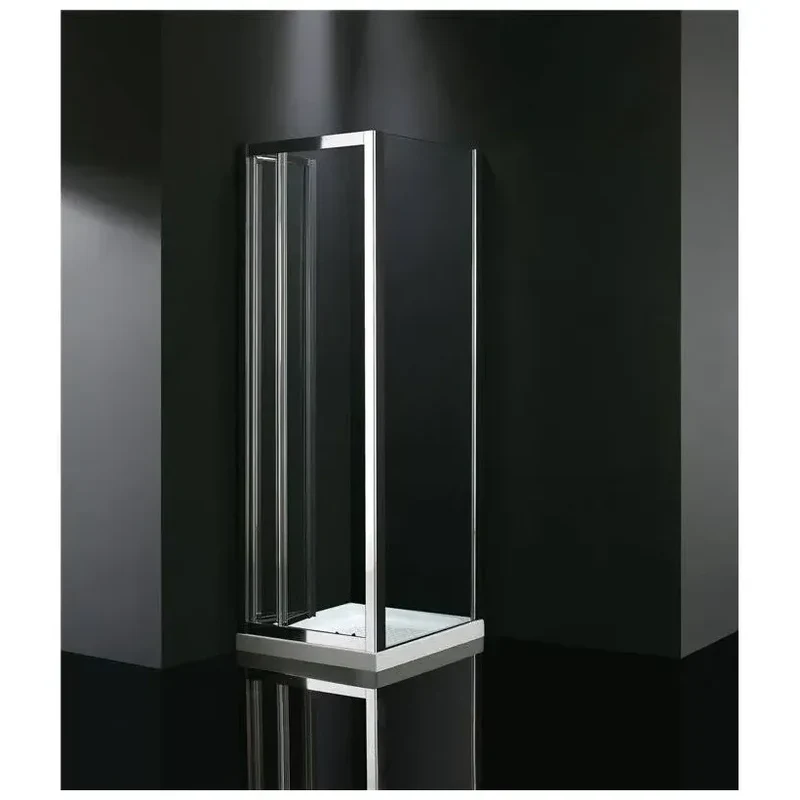 Mampara Angular AKORD GME 3 Hojas Plegables Vidrio Templado 4mm a Medida