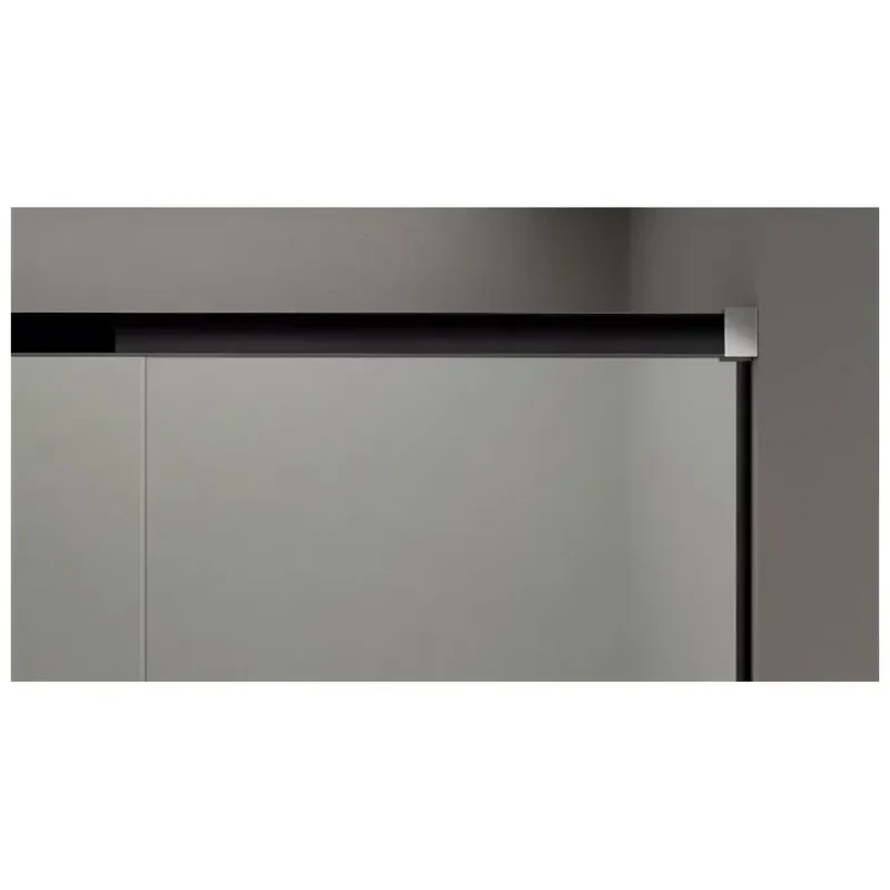 Mampara Angular 2 Puertas Correderas con Serigrafía BASIC NEGRO GME | Medidas a Medida 65-120 cm