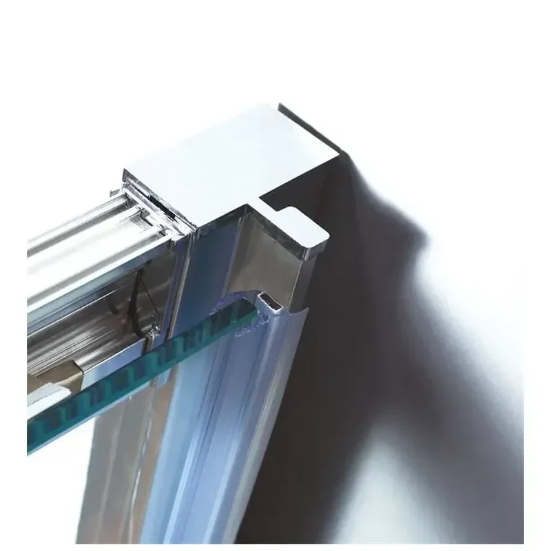 Mampara Angular AKTUAL GME 1 Hoja Corredera Vidrio Templado 6mm+8mm Frost Plus Reversible