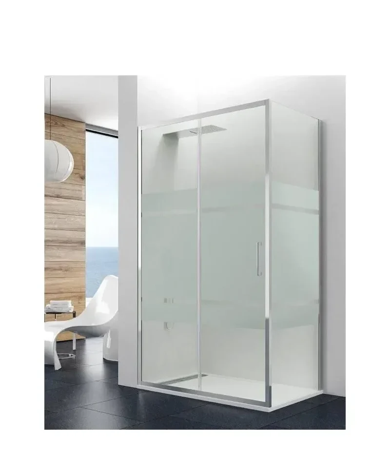 Mampara Angular Corredera PRESTIGE GME Vidrio Templado 8mm con Tratamiento Antical EnduroShield