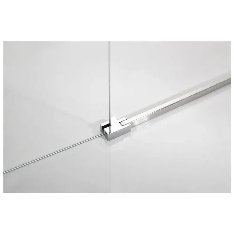 Mampara Frontal de Ducha GLASS GME 2 Hojas Abatible y Fija Vidrio Templado 6mm/8mm Antical Reversible