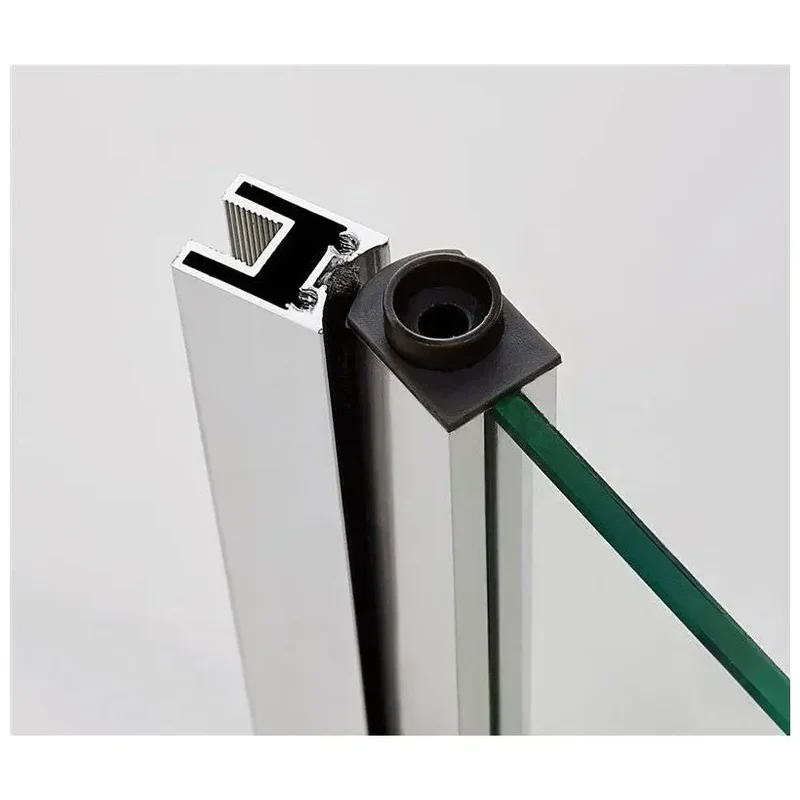 Mampara Angular de Ducha OPEN GME 2 Hojas Abatibles Vidrio Templado 6mm A Medida