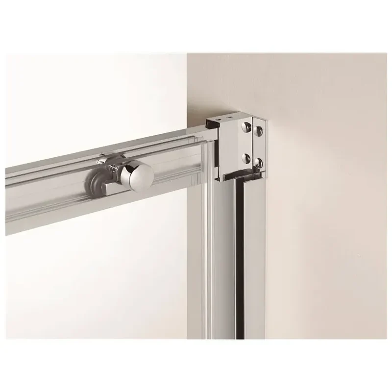 Mampara Frontal 1 Corredera TEMPLE GME – Vidrio Templado 6mm, Acero Inoxidable, Reversible y Antical (95-180cm)