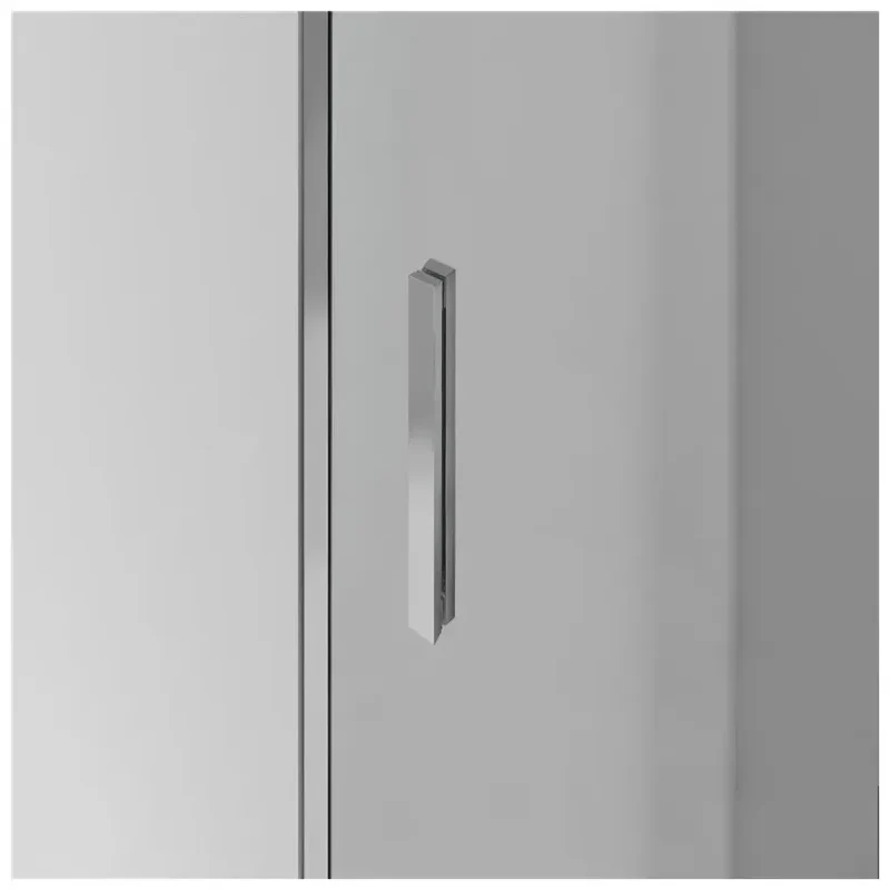 Mampara Frontal 1 Corredera TEMPLE GME – Vidrio Templado 6mm, Acero Inoxidable, Reversible y Antical (95-180cm)