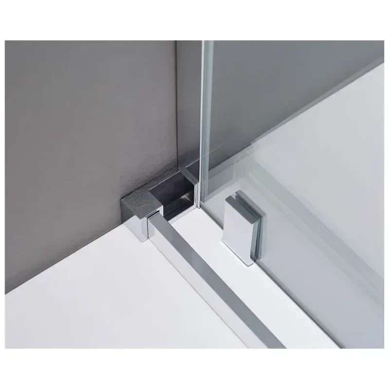 Mampara de Ducha Angular VITRO GME 2 Correderas y 2 Fijas - Vidrio Templado 6mm, Reversible, Antical (70-140cm)