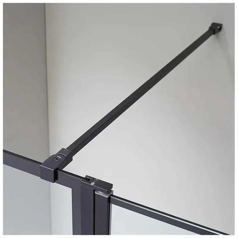 Mampara de Ducha SCREEN BLACK CHESS GME – Panel Fijo 195 cm, Vidrio Templado 8 mm, Aluminio Negro Mate, Antical EnduroShield, Reversible y A Medida