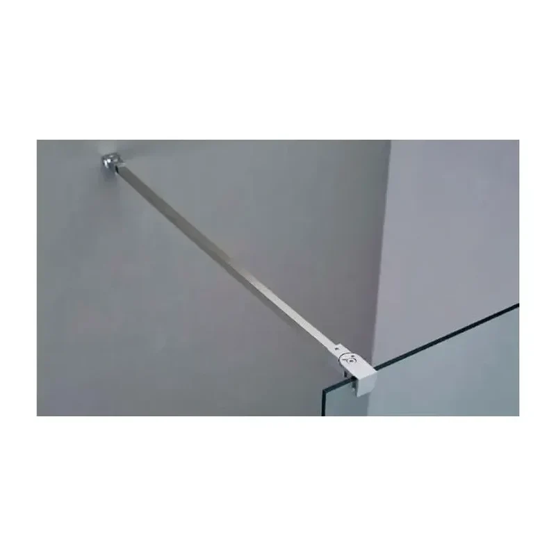 Mampara de Ducha Frontal GME con Panel Fijo y Abatible, Vidrio Templado 8mm, Ajustable 92.5-157.5cm, Perfiles de Aluminio Plata, Tratamiento Antical EnduroShield, Reversible, 3 Años de Garantía
