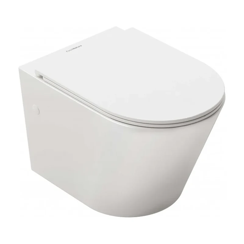 Inodoro Suspendido Rimless Venecia Fossil Natura Blanco Brillo