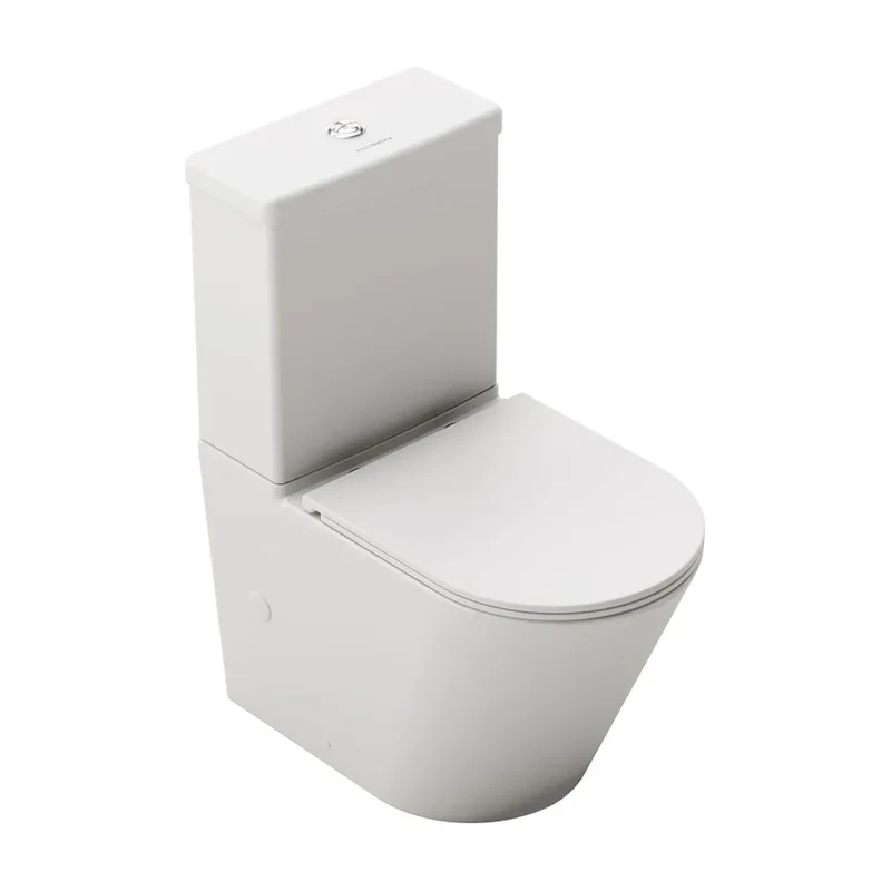 Inodoro Completo de Suelo Venecia Fossil Natura Blanco Mate