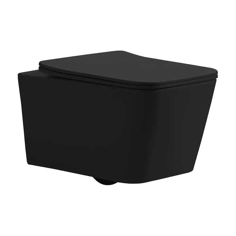 Inodoro Suspendido Rimless Florencia Fossil Natura Negro Mate